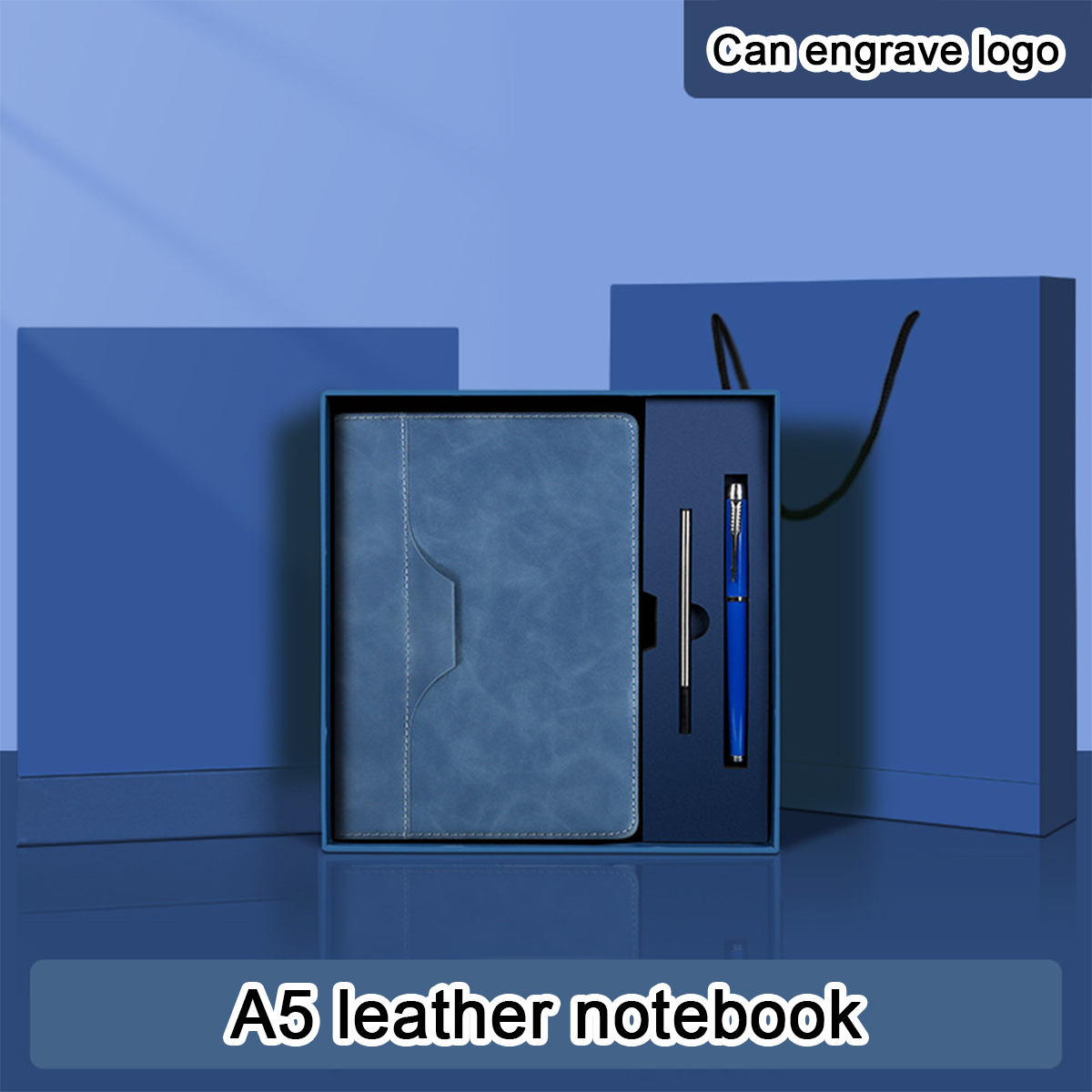 Leatherwork Logo - (يمكن نقش الشعار عليه) دفتر ملاحظات