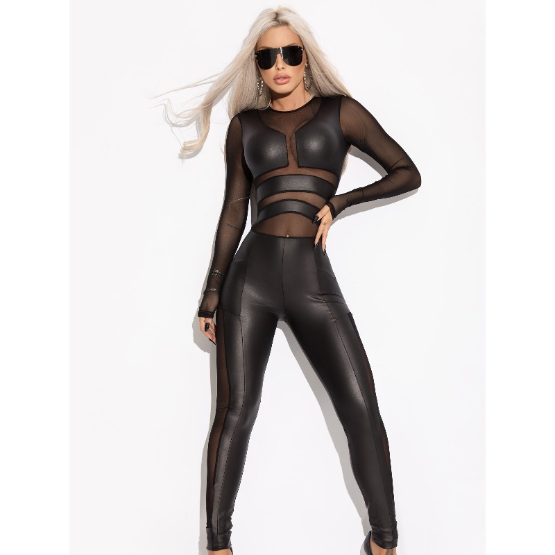 Leather Work Overalls - بدلة قفز من الجلد من Krisnanas
