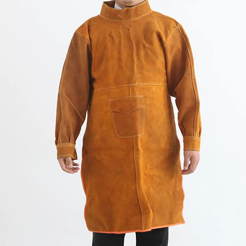 Leather Work Overalls - ملابس لحام من جلد البقر، مريلة