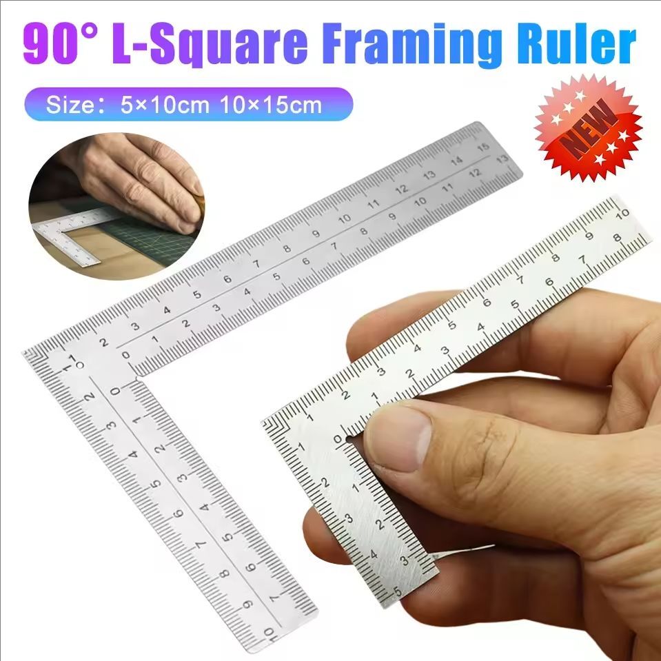 Leatherwork Ruler - مسطرة قياس دقيقة مزدوجة الجوانب على