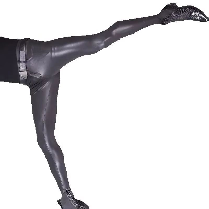 Leather Work Pants - موضة نحيل الجينز مثير بناطيل كاجوال
