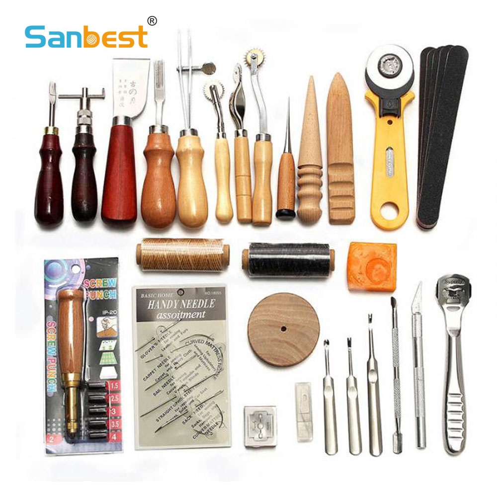 Leatherwork Punch - Sanbest المهنية أدوات حرفية جلدية عدة