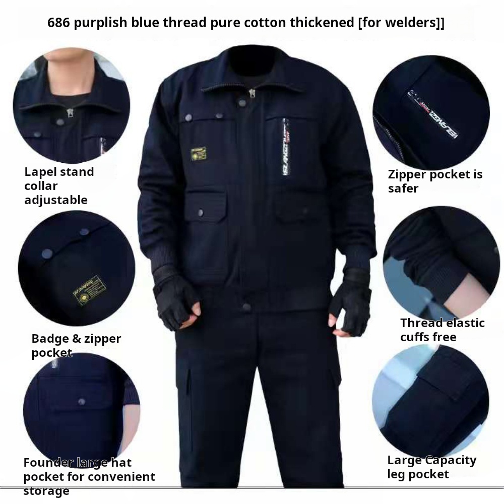 Leather Work Overalls - ملابس واقية للرجال، ملابس عمل للحام