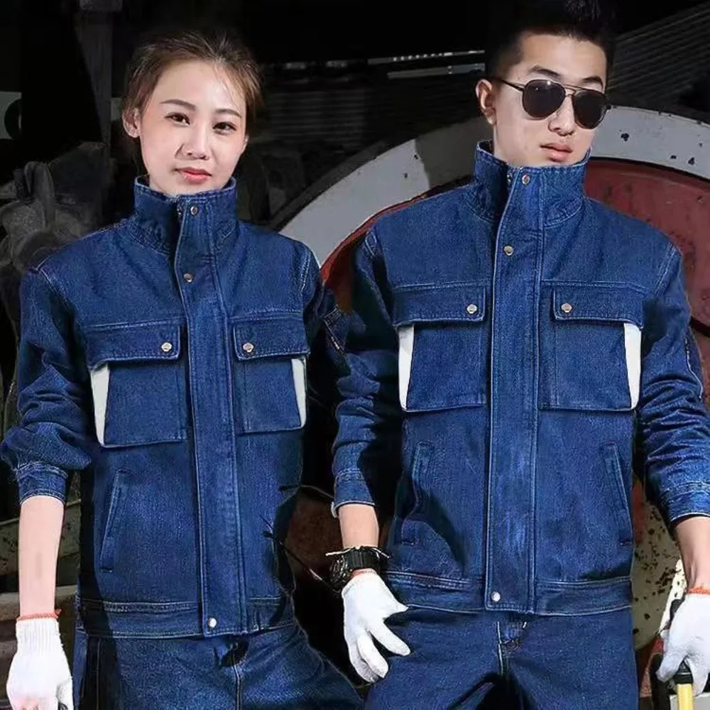 الجينز ملابس العمل ملابس لحام  - مراجعة Leather Work Overalls وسعره