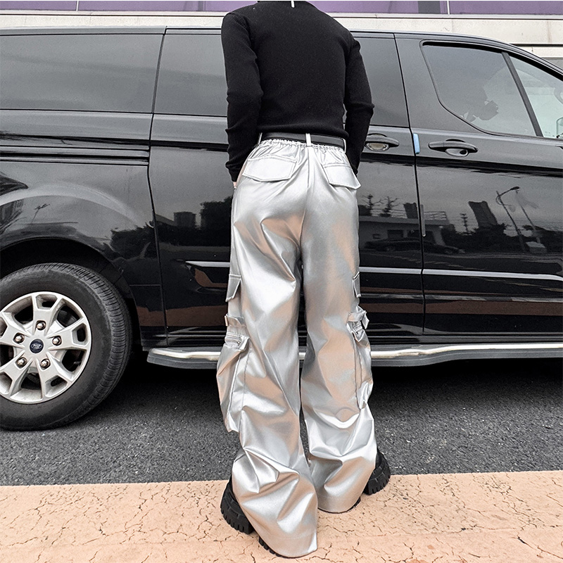 الفضة الجلود بانت الرجال الشار - مراجعة Leather Work Pants وسعره