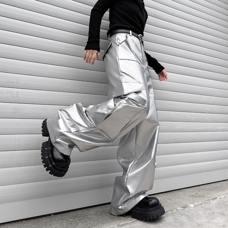 الفضة الجلود بانت الرجال الشار - مراجعة Leather Work Pants وسعره