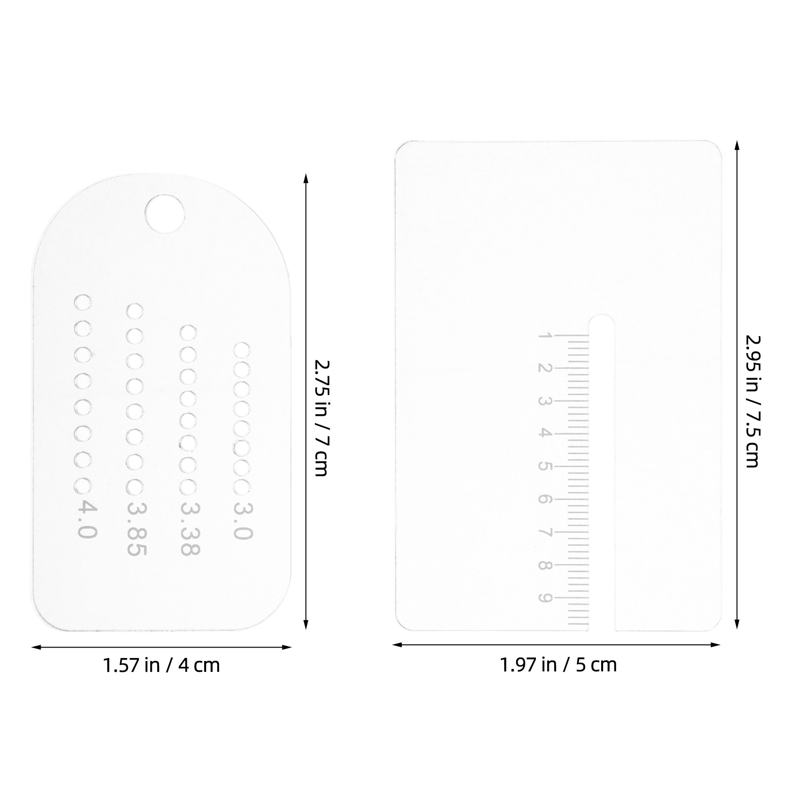 قطعتان من مسطرة قياس المسافات  - مراجعة Leatherwork Ruler وسعره