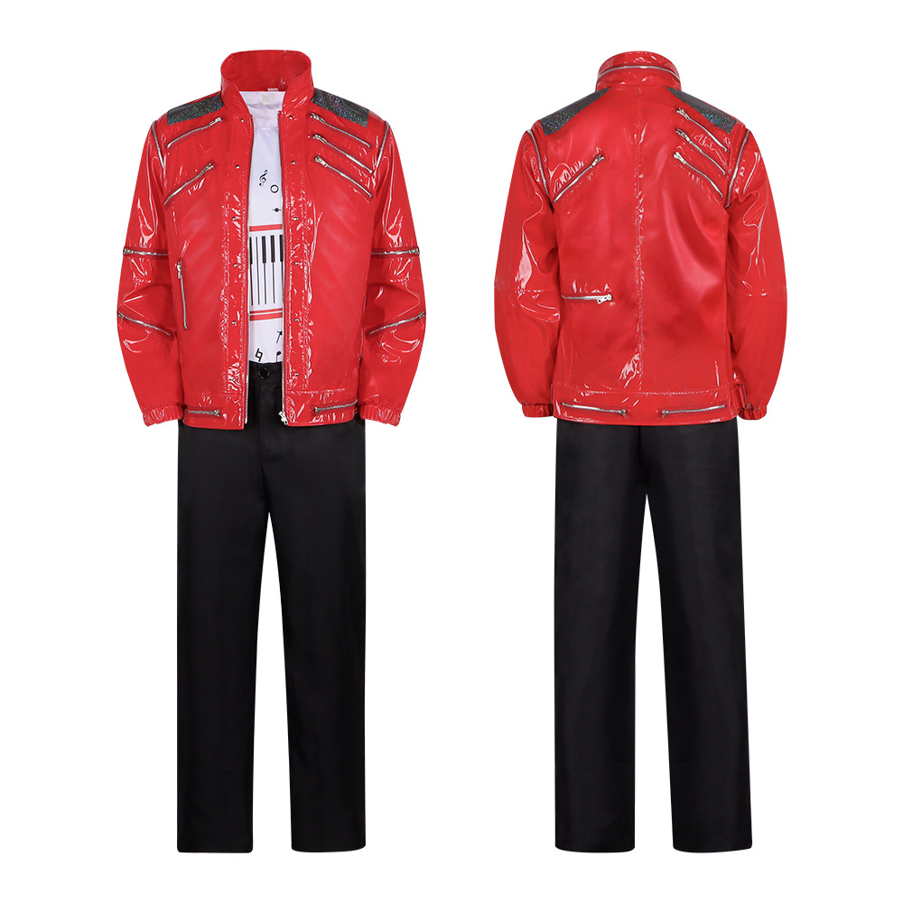 جاكيت جلد أحمر للرجال، زي تنكر - مراجعة Leather Work Pants وسعره