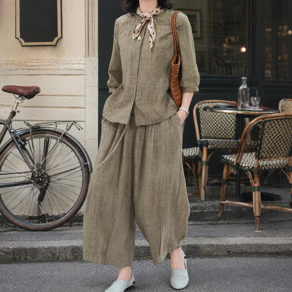 طقم نسائي كاجوال مقاس كبير 202 - مراجعة Leather Work Pants وسعره