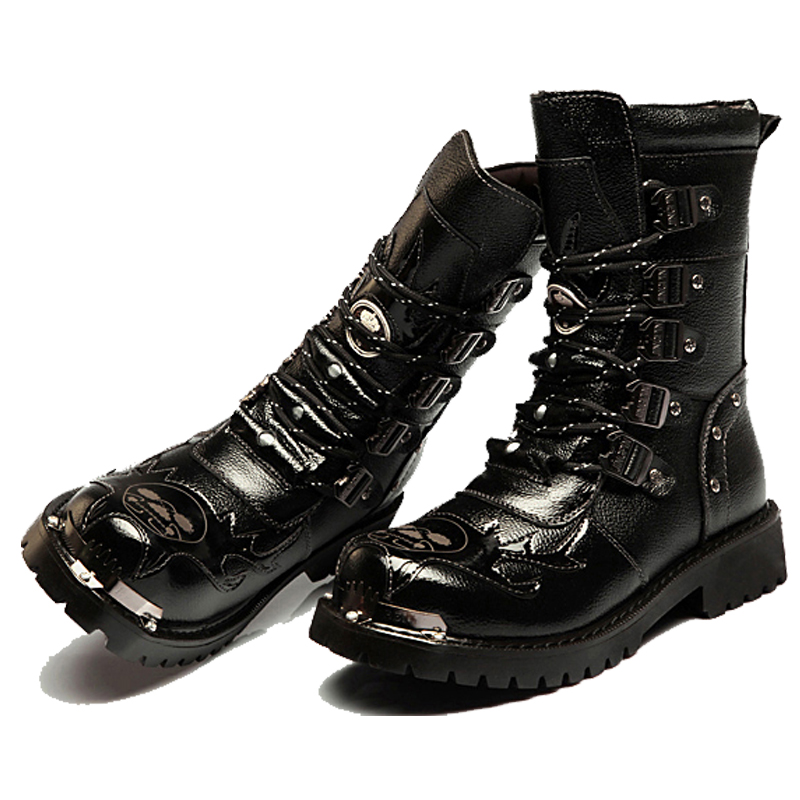 أحذية قتالية رجالية شتوية جديد - مراجعة Leatherwork Rivets وسعره