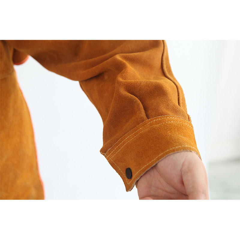 ملابس لحام من جلد البقر، مريلة - مراجعة Leather Work Overalls وسعره