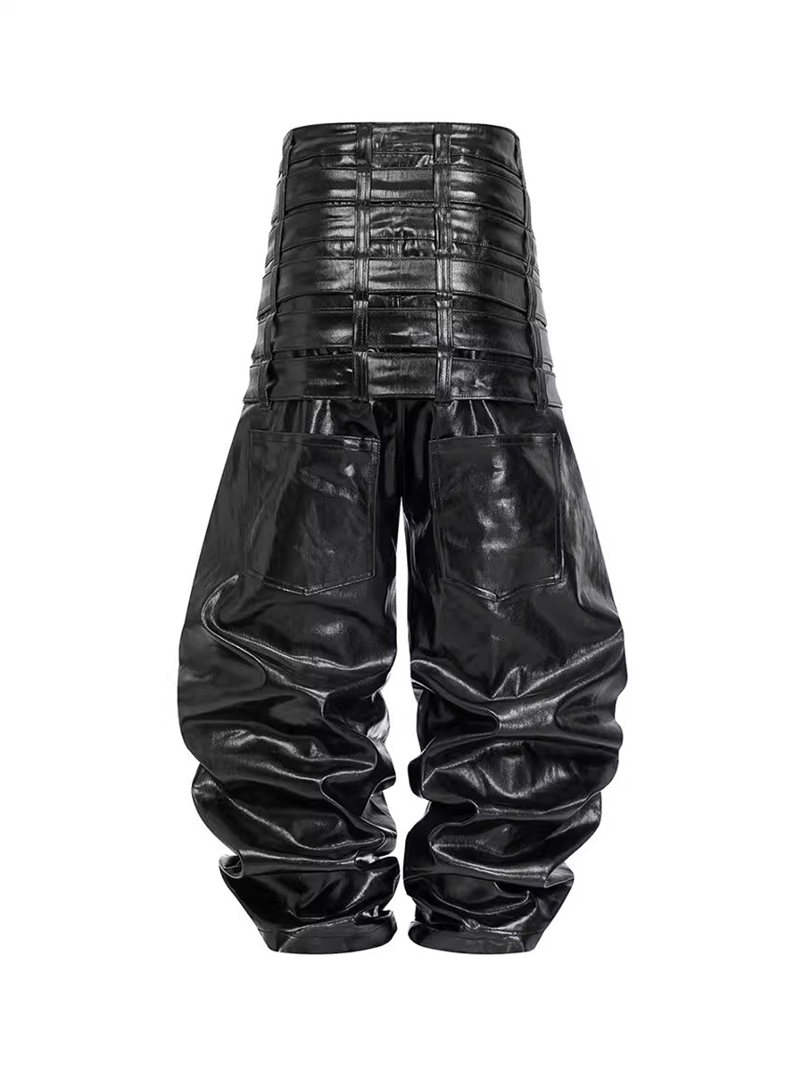 Mauroicardi الخريف طويل متعدد  - مراجعة Leather Work Pants وسعره