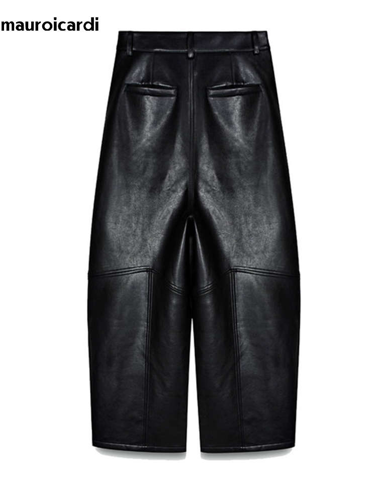 بنطلون ماورويكاردي واسع الساق  - مراجعة Leather Work Pants وسعره