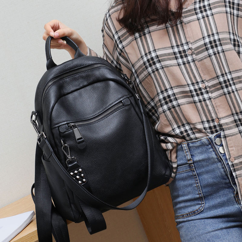 حقائب ظهر نسائية جديدة موضة سع - مراجعة Leatherwork Rivets وسعره