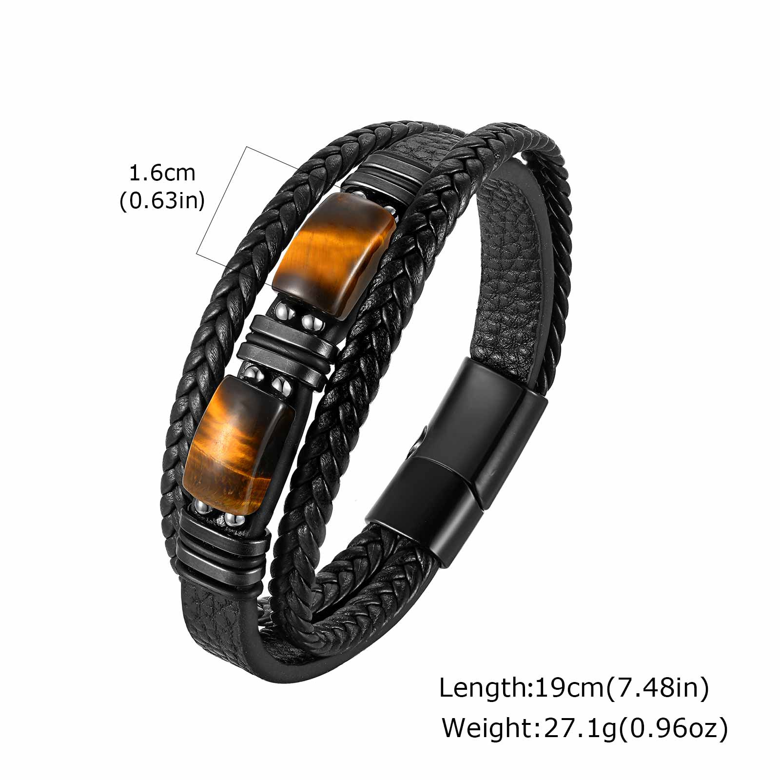 سوار رجالي من الجلد المضفر بحج - مراجعة Leatherwork Logo وسعره