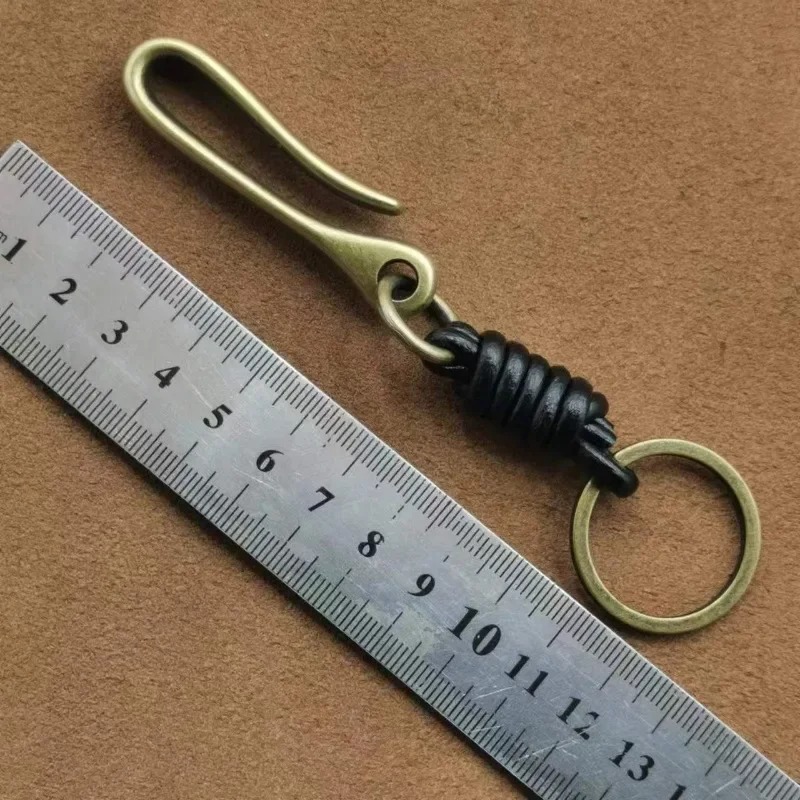 المنسوجة يدويا جلد طبيعي حلقة  - مراجعة Leatherwork Ruler وسعره