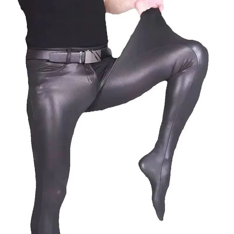موضة نحيل الجينز مثير بناطيل ك - مراجعة Leather Work Pants وسعره