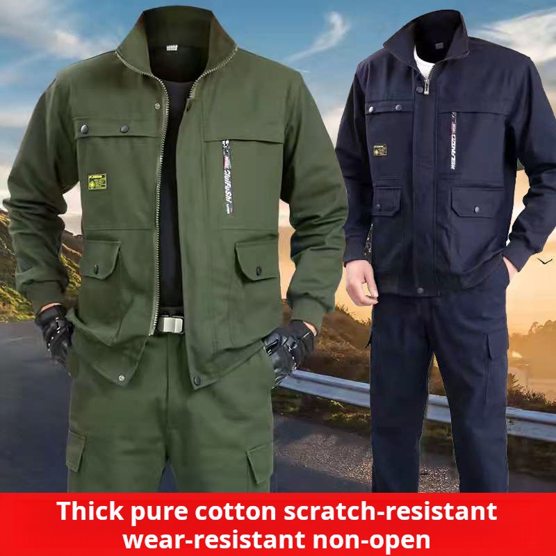 ملابس واقية للرجال، ملابس عمل  - مراجعة Leather Work Overalls وسعره