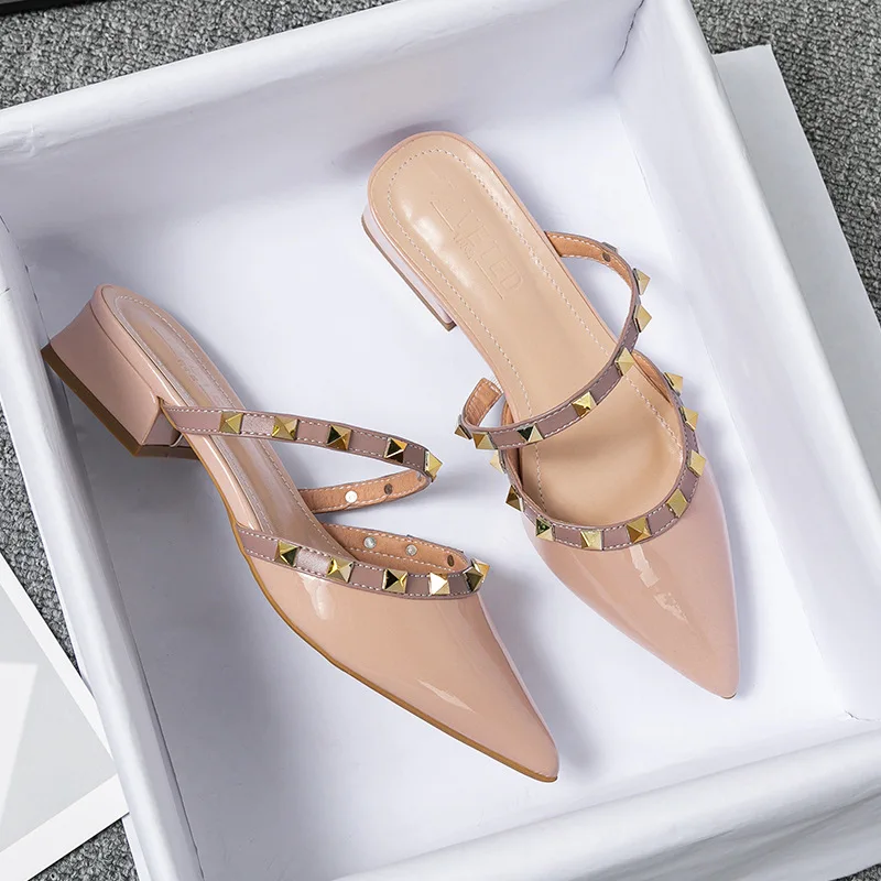 صيف 2026 نعال نسائية مفتوحة من - مراجعة Leatherwork Rivets وسعره