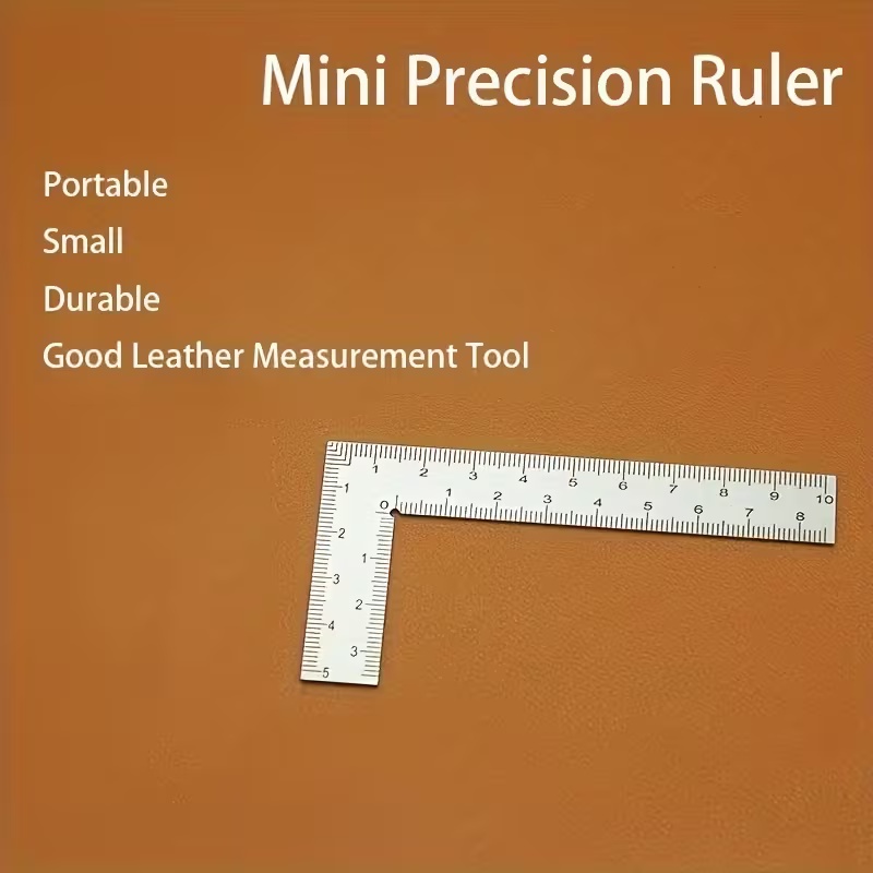 مسطرة صغيرة على شكل حرف L من ا - مراجعة Leatherwork Ruler وسعره