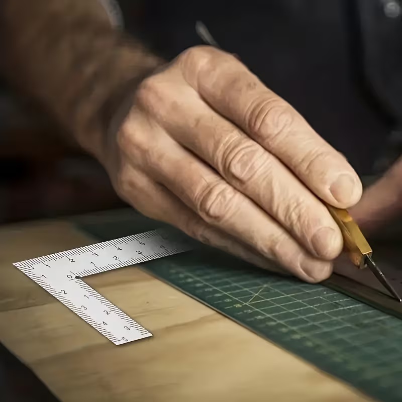 مسطرة صغيرة على شكل حرف L من ا - مراجعة Leatherwork Ruler وسعره