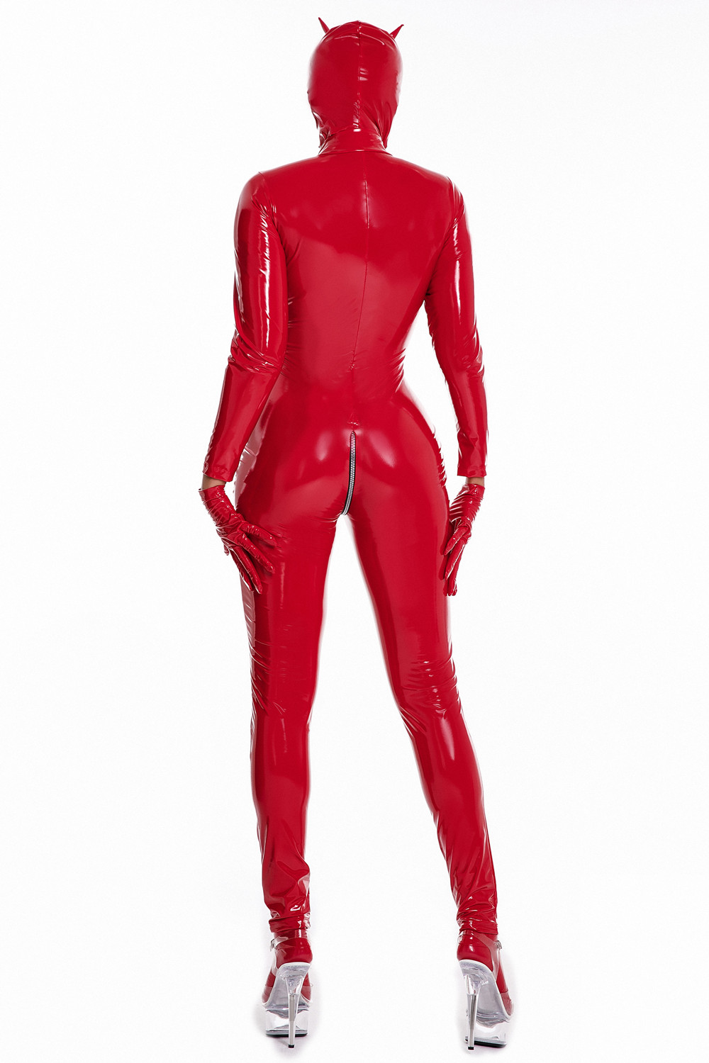 اللاتكس Catsuit للنساء ، نظرة  - مراجعة Leather Work Overalls وسعره